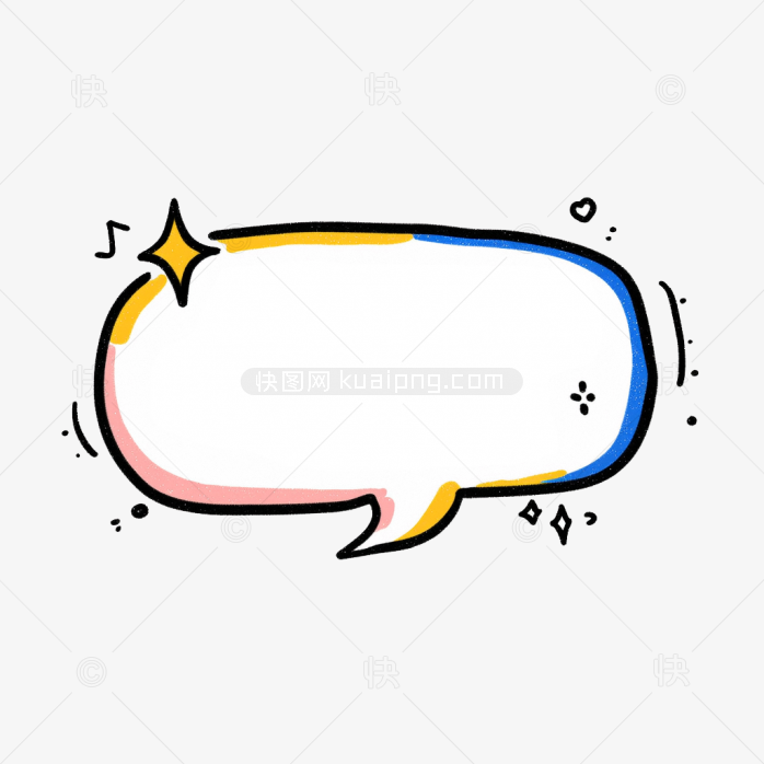快图网原创卡通对话框