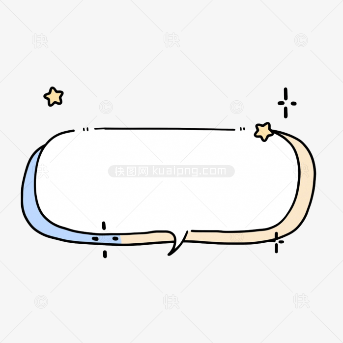 快图网原创卡通对话框
