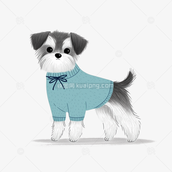 原创手绘小狗