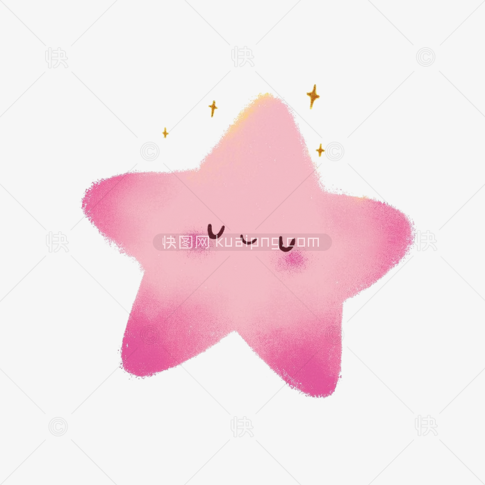 原创手绘可爱星星