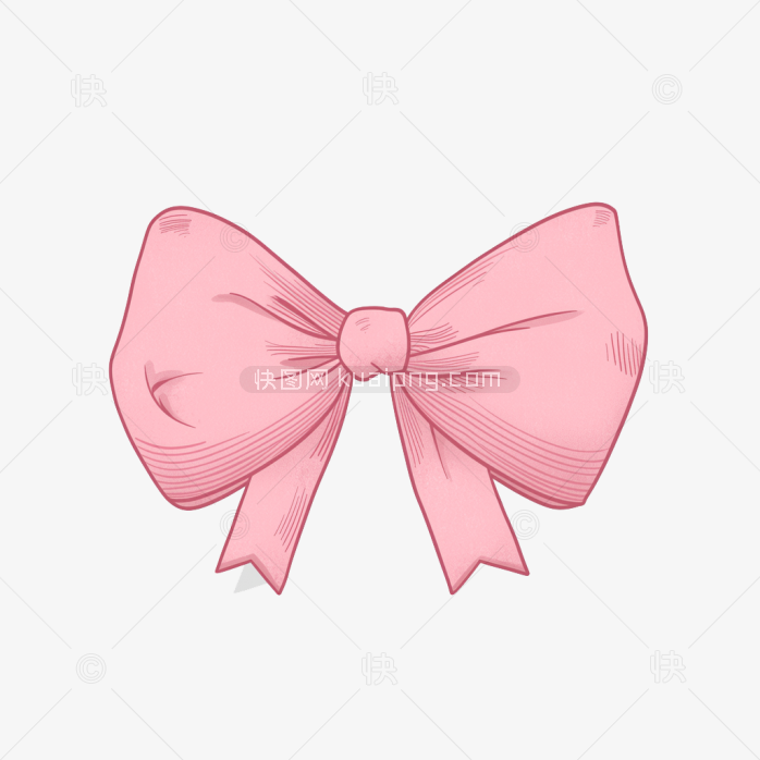 原创可爱粉色蝴蝶结