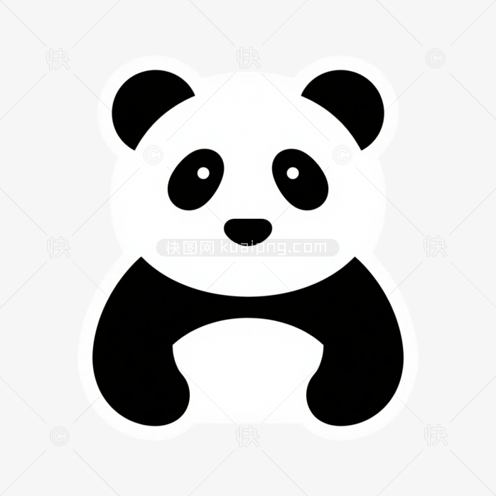 快图网原创手绘熊猫logo