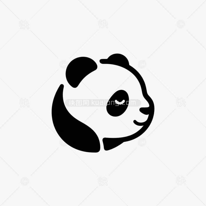 快图网原创手绘熊猫logo