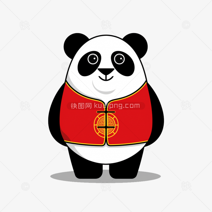 快图网原创手绘熊猫logo