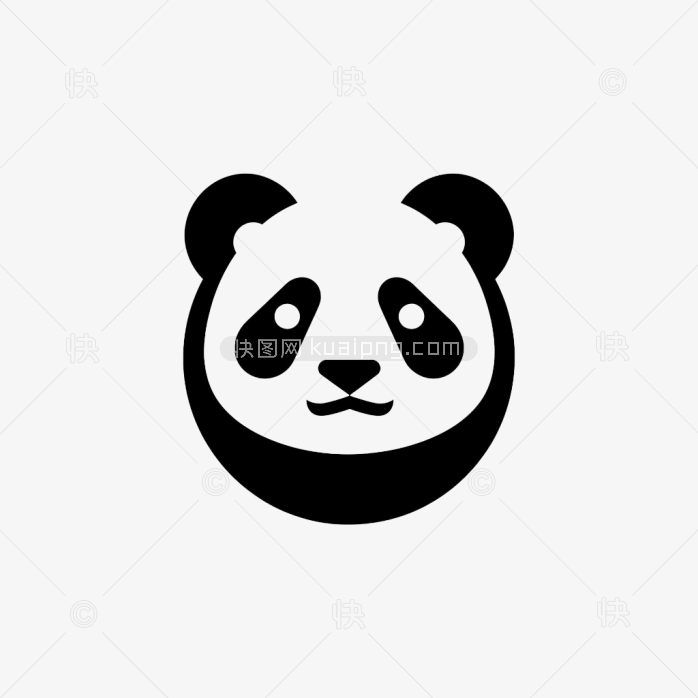 快图网原创手绘熊猫logo