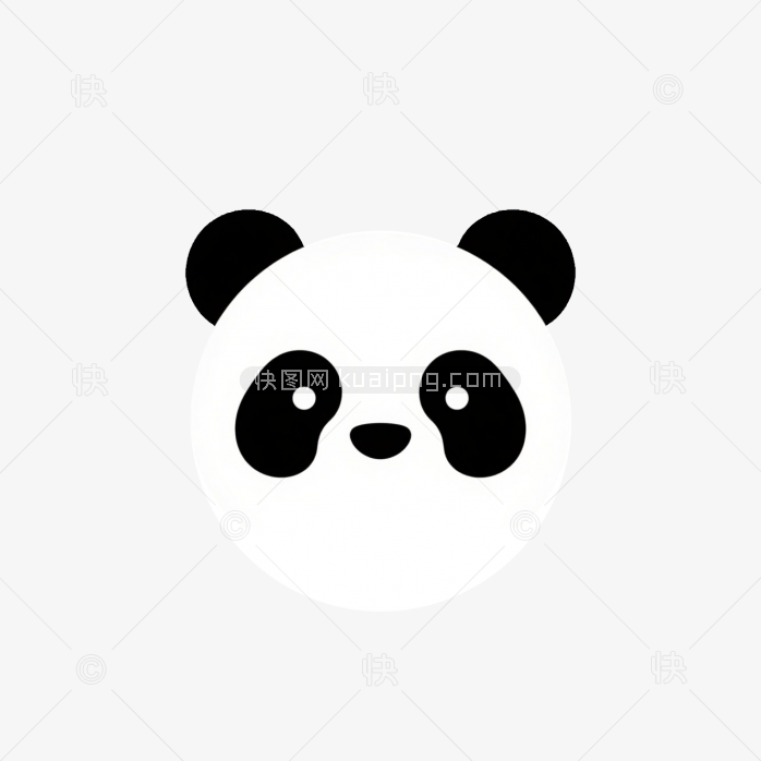 快图网原创手绘熊猫logo