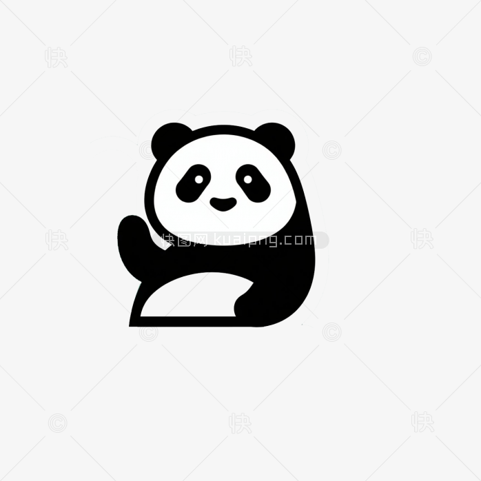 快图网原创手绘熊猫logo