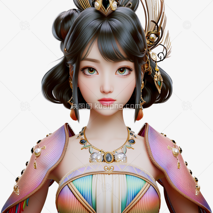 快图网原创3D游戏美女人物