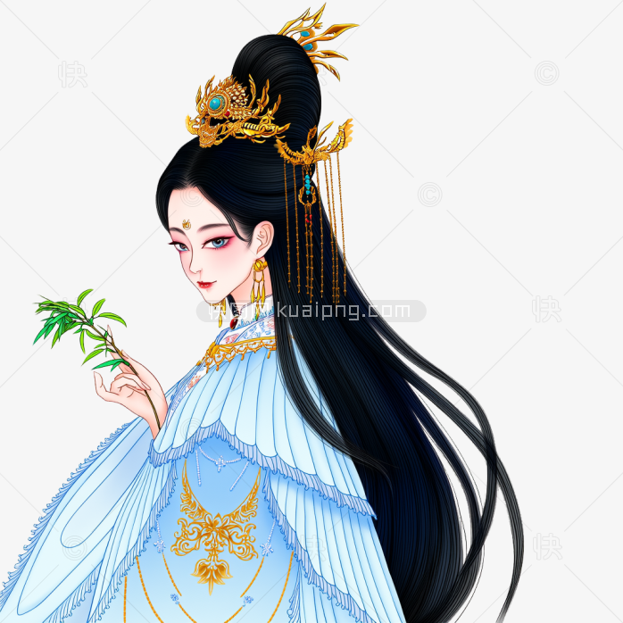 快图网原创手绘古装美女