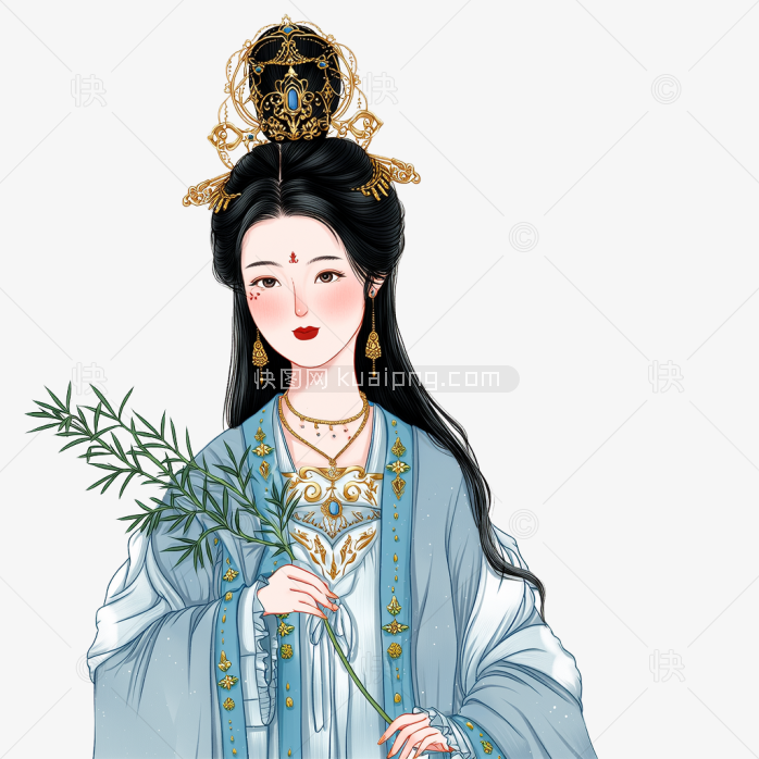 快图网原创手绘古装美女