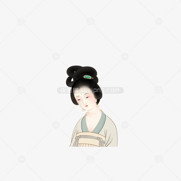快图网原创手绘古装美女