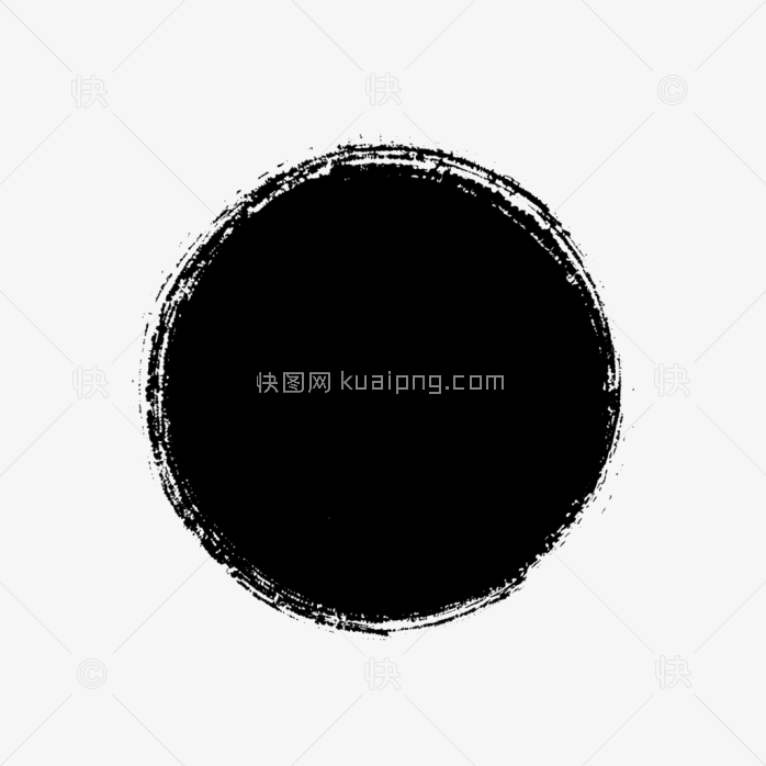 快图网原创圆形笔刷边框