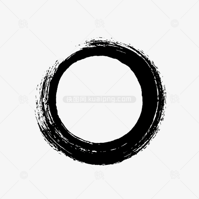 快图网原创圆形笔刷边框