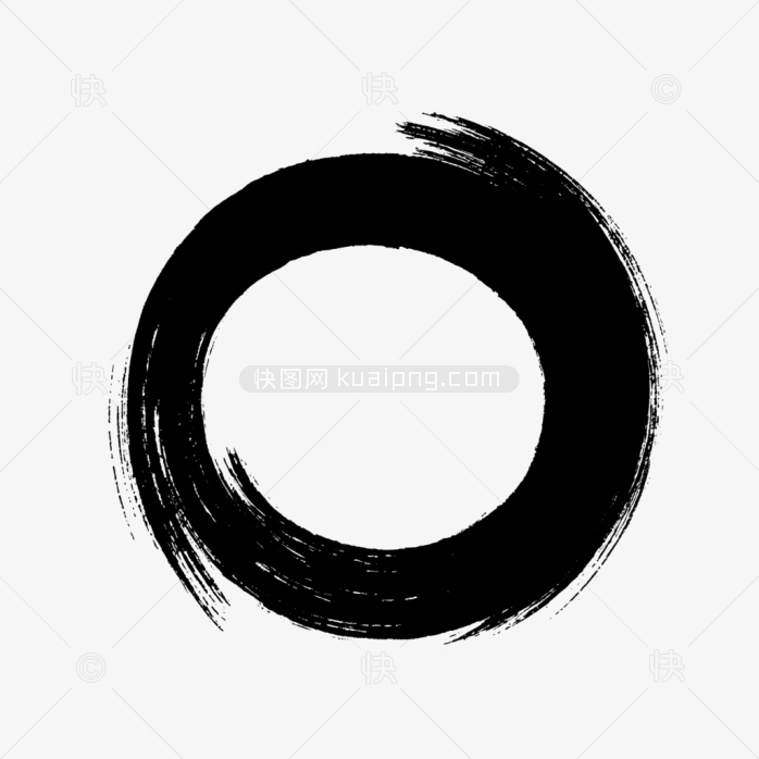 快图网原创圆形笔刷边框