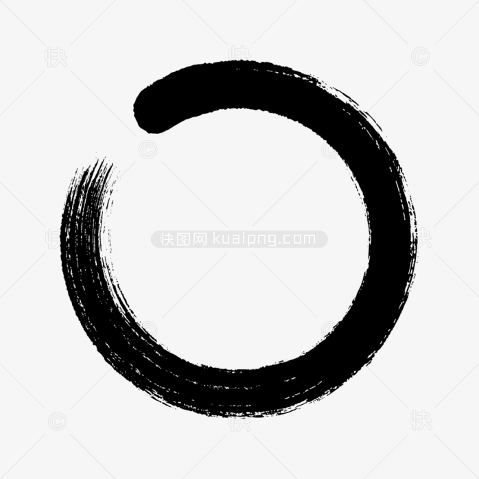 快图网原创圆形笔刷边框