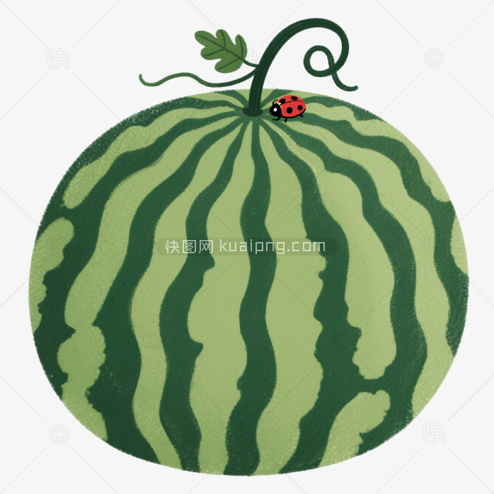 快图网原创手绘西瓜