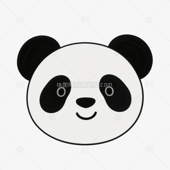 快图网原创卡通熊猫logo