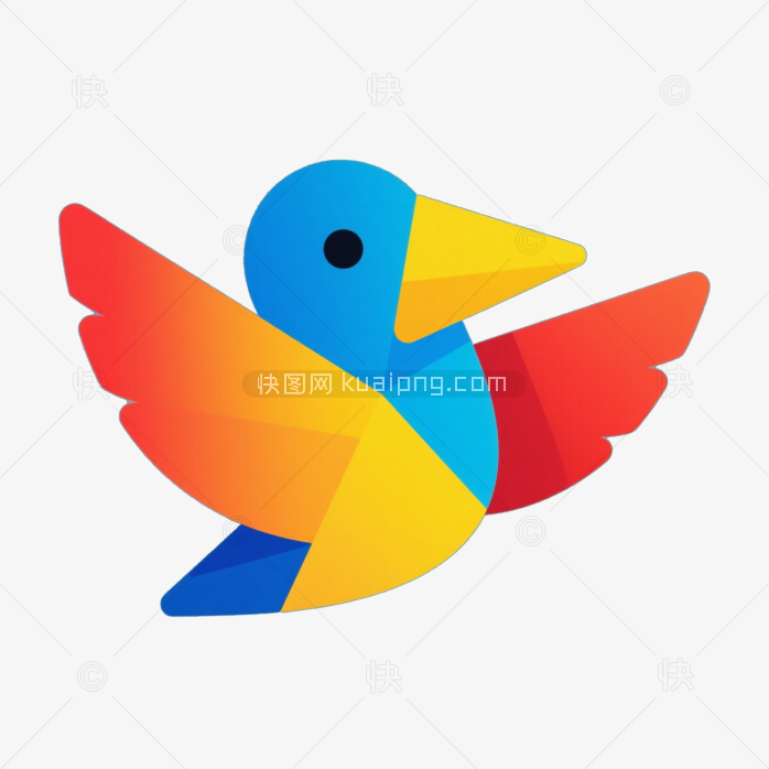 快图网原创啄木鸟logo