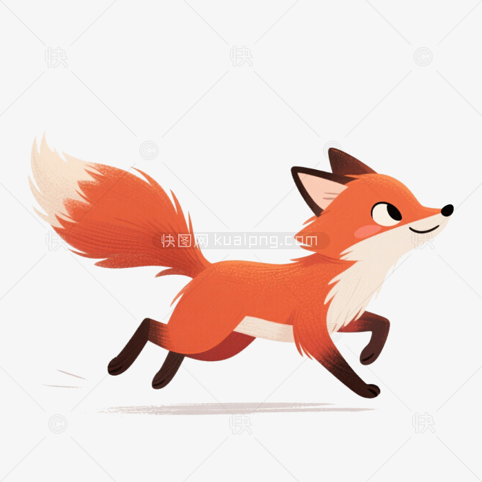 快图网原创卡通狐狸logo