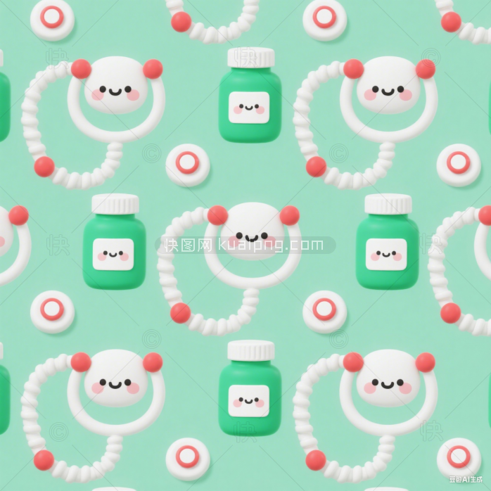 快图网原创卡通平铺背景