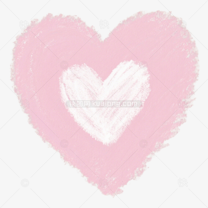 快图网原创手绘爱心