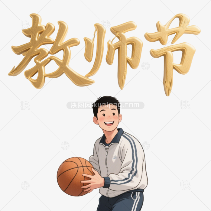 快图网原创卡通打蓝球