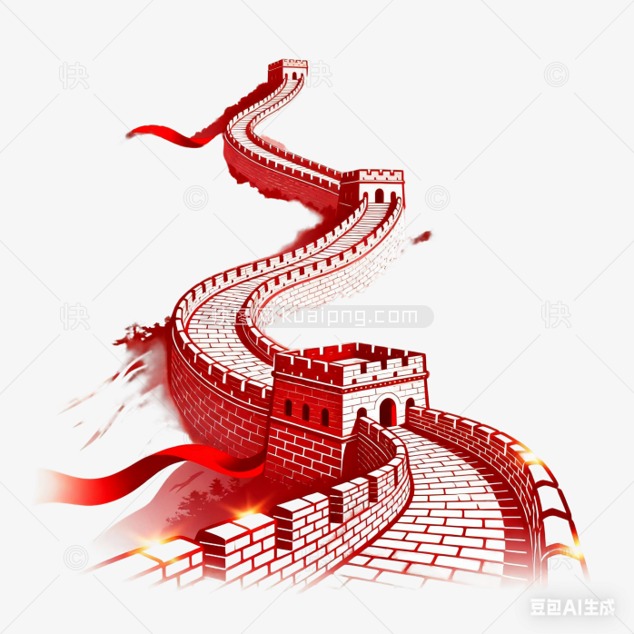 快图网原创矢量长城