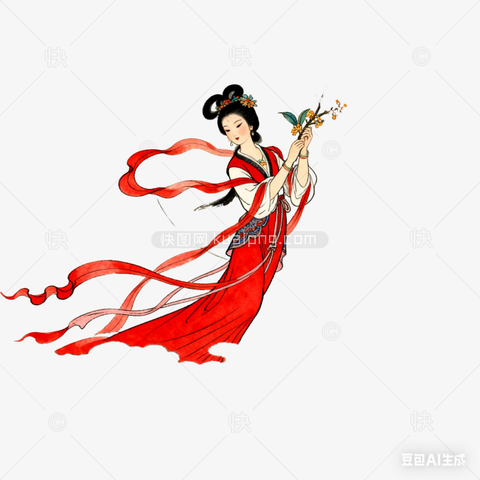快图网原创手绘嫦娥