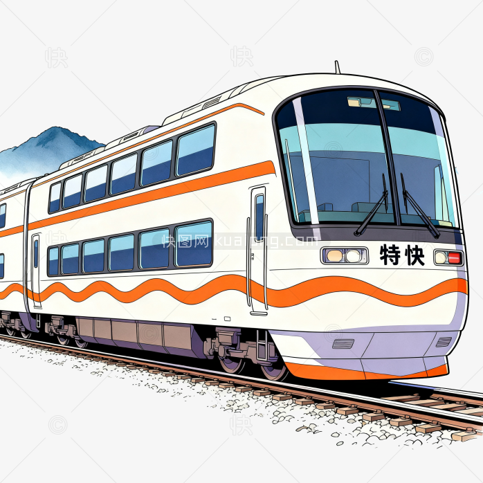 手绘卡通火车