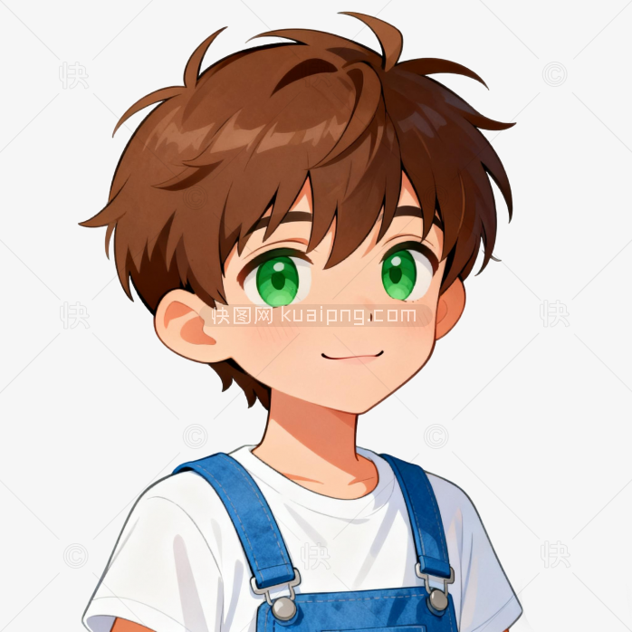 可爱卡通小男孩