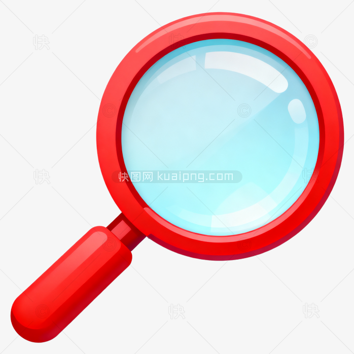 原创手绘放大镜