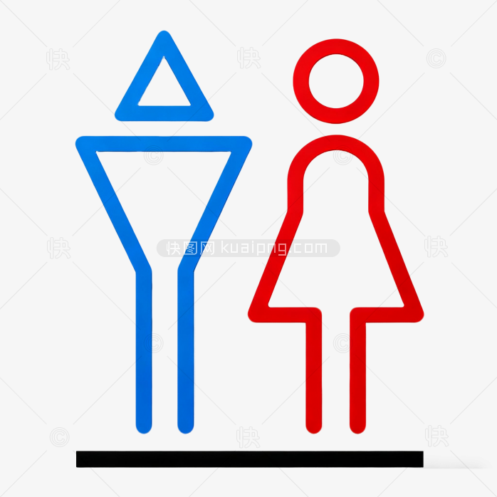 创意男女厕所图标