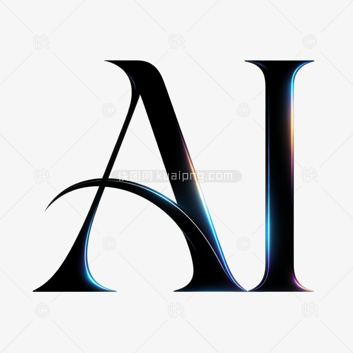 科技感人工智能立体AI艺术字体