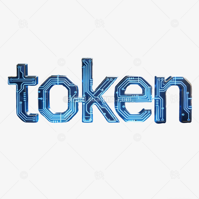 艺术字token词元科技设计