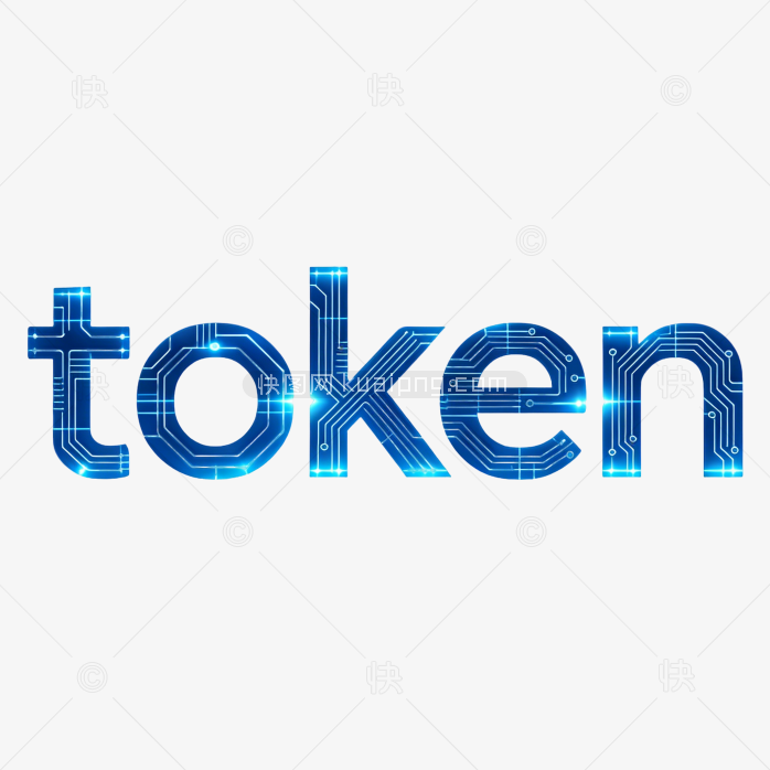 立体字token科技字体
