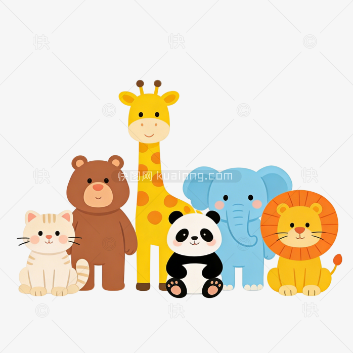 动物卡通手绘原创可爱