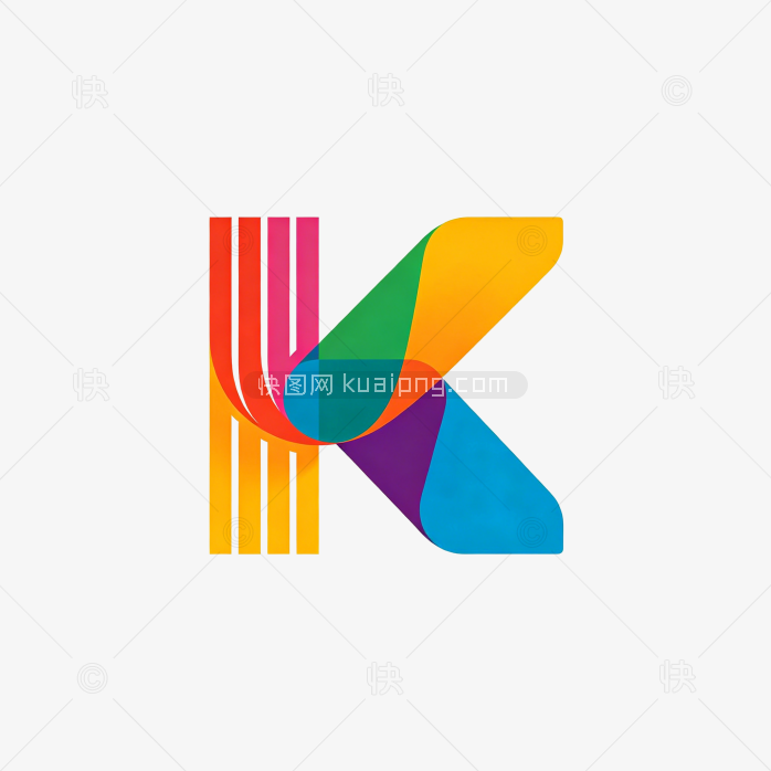 快图网原创字母K标志logo