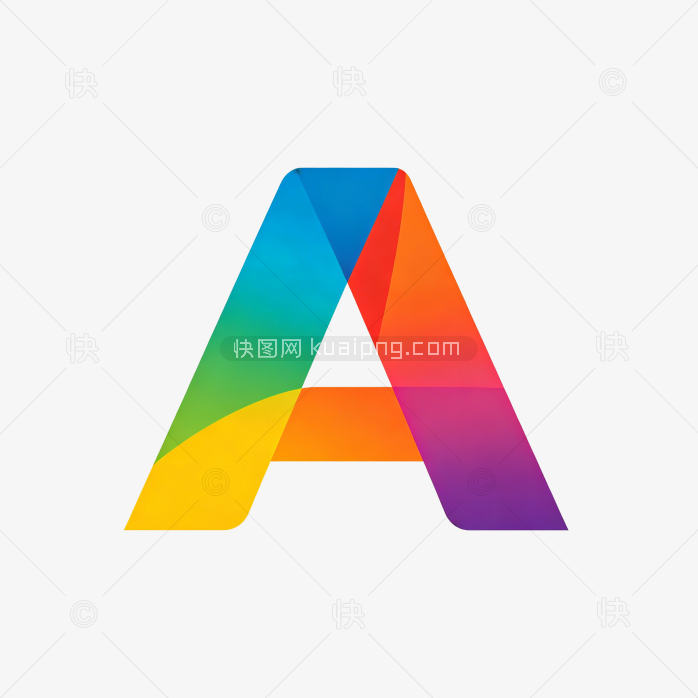 快图网原创彩色字母A图标