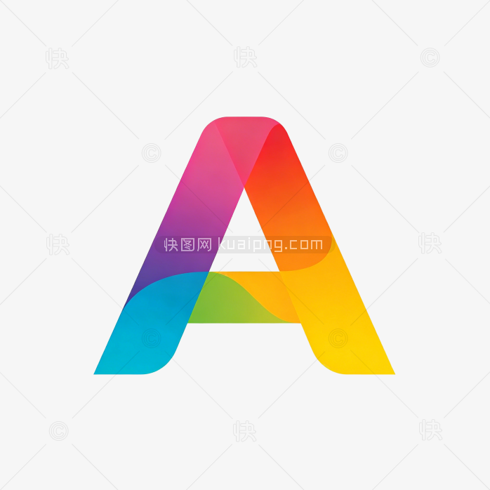 快图网原创彩色字母A开头的logo