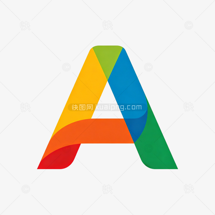 快图网原创彩色字母A开头的logo