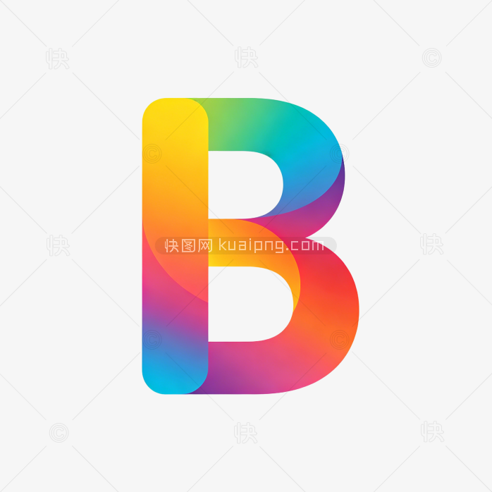 快图网原创彩色渐变字体B