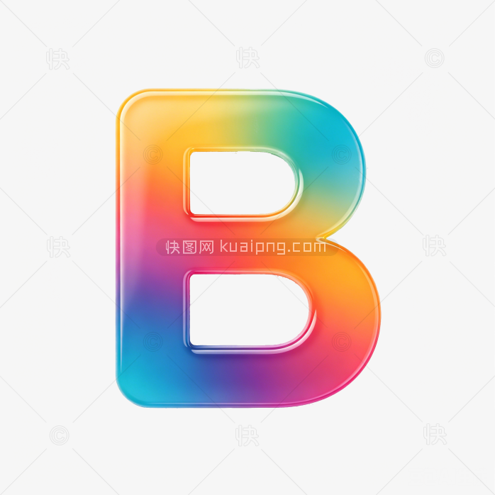 快图网原创彩色渐变字体B