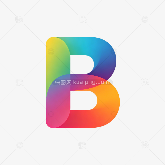 快图网原创彩色渐变字体B