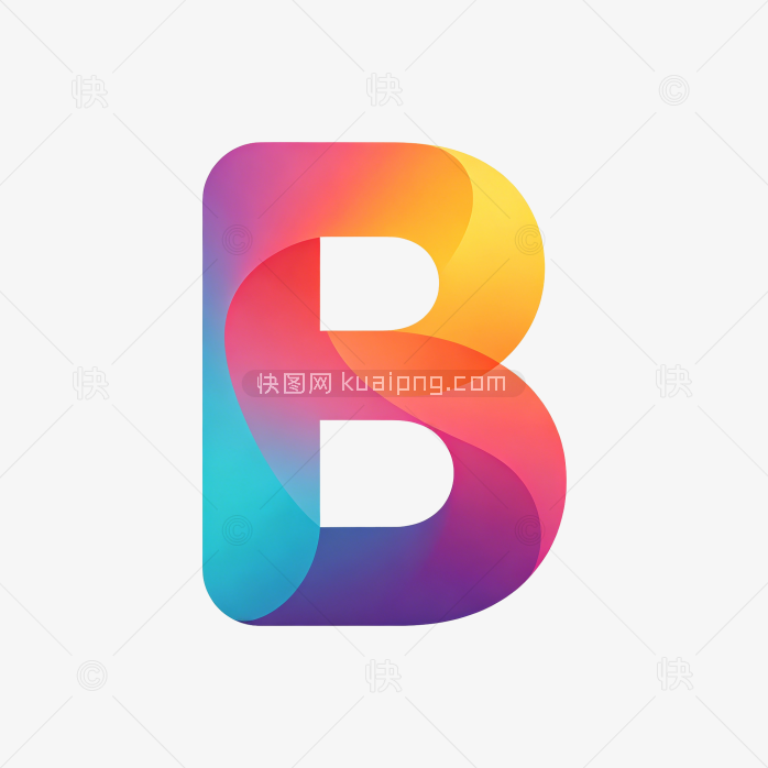 快图网原创彩色渐变字体B