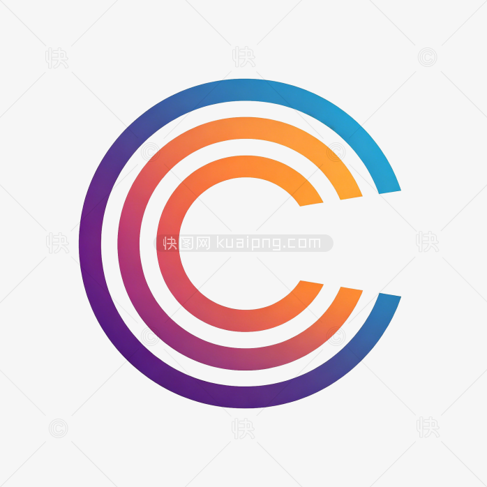 快图网原创轮廓字母C