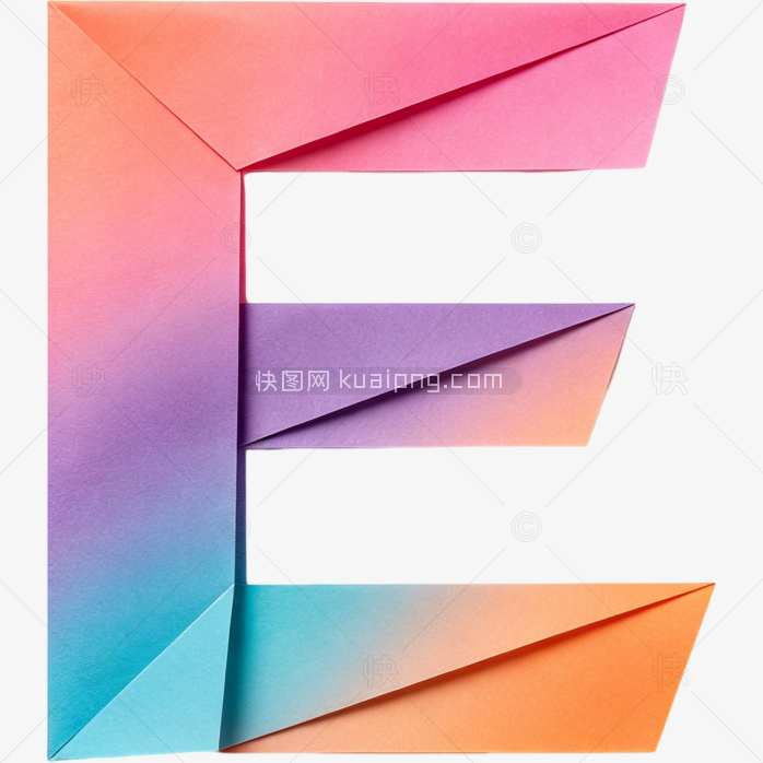 快图网原创字体设计字母 E