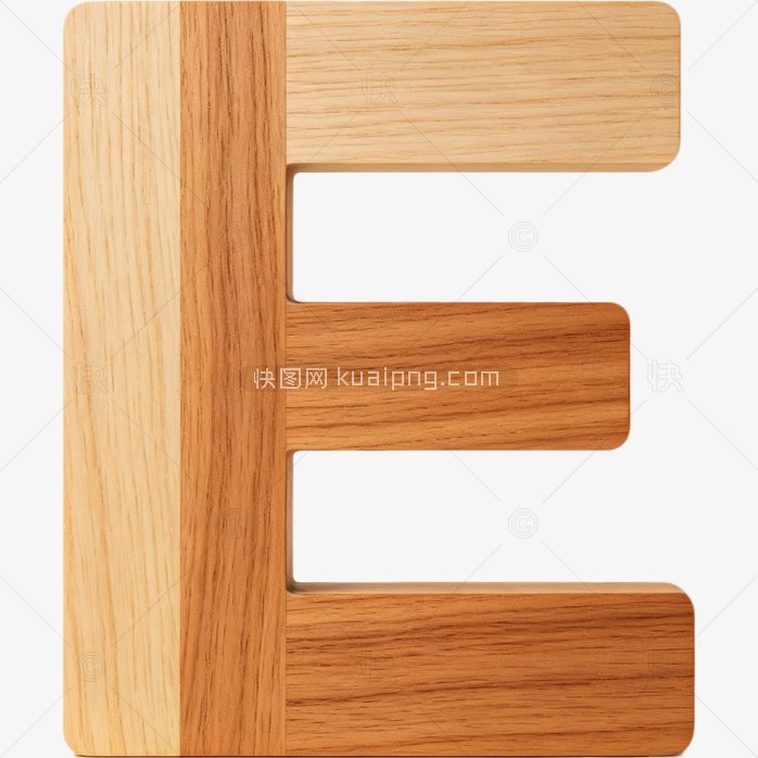 快图网原创彩色字体艺术字 E