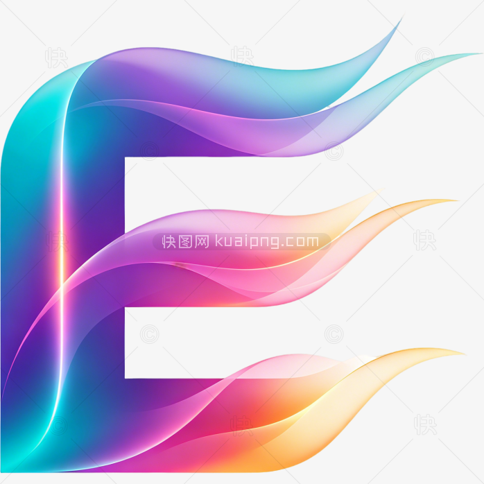 快图网原创英文字母字母 E