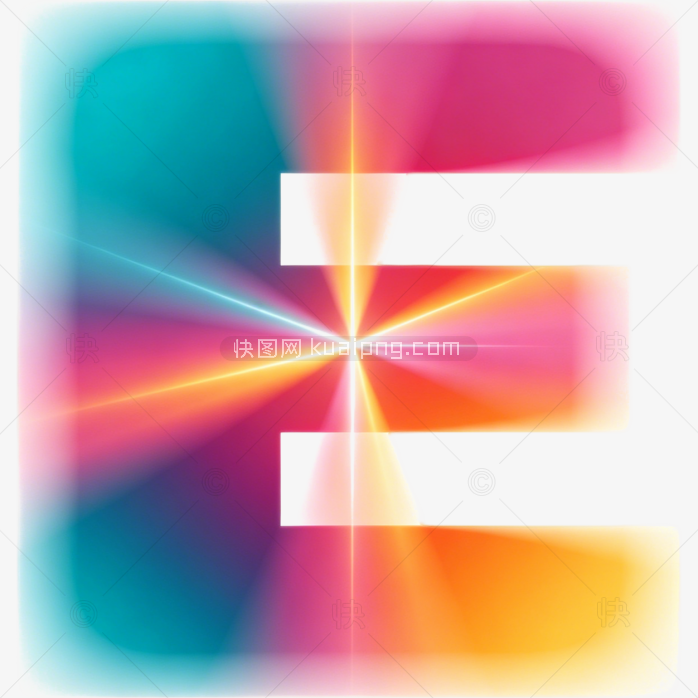 快图网原创字体创意字体字母 E