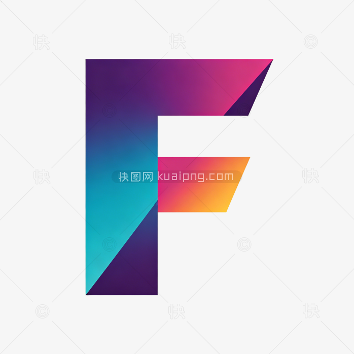 快图网原创字母F标志字体设计